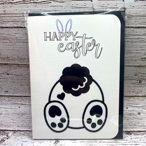 Happy Easter Bunny Butt Card (blank inside)